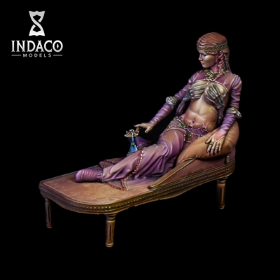 Resin cast fantasy full figure. Scale 75mm