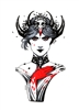 Resin cast fantasy bust in 1/10 scale