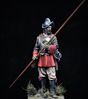 Spanish Pikeman circa 1690 produced by Scale 75 in 75mm.  Painted by Jim Rice
