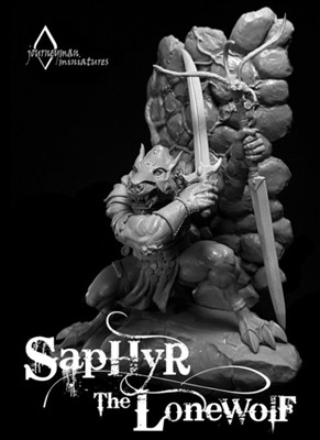 Resin cast fantasy full figure 75mm