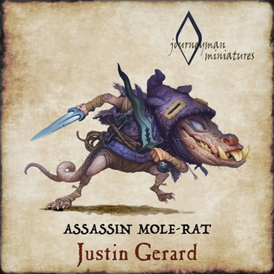 Resin cast fantasy full figure. Based on the artwork of Justin Gerard. 100mm