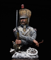 Berezina, 1812. Medieval Forge resin bust in 1/10 scale painted by James Rice with original decorative base and snow effects.