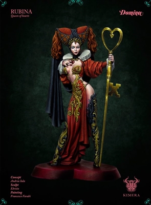 Rubina, Queen of Hearts, 75mm Resin Full Figure Kit