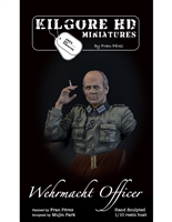 Kilgore HD Miniatures, Wehrmacht Officer 1/10 resin bust, Concept art by Fran PÃ©rez
Hand sculpted by Mujin Park