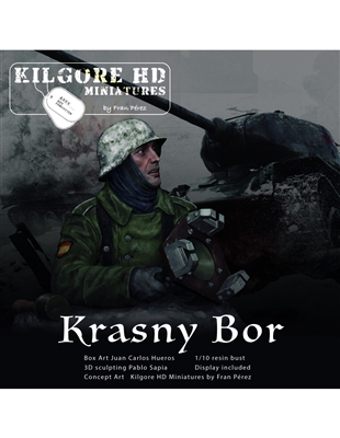 Kilgore HD Miniatures Krasny Bor 1/10 bust, 3D sculpting by Pablo Sapia, Box Art by Juan Carlos Hueros