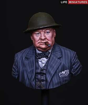 "Never Surrender", British Prime Minister Winston Churchill, 1/9 Scale Resin Bust