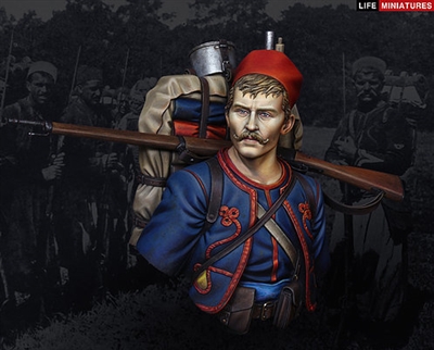 Life Miniatures French Zouave Regiment in 1914 1/9 scale bust.