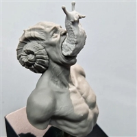 Resin cast fantasy bust.  Approximate size 70mm