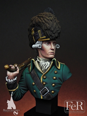 Tarletonâ€™s Legion Officer, Charleston, 1780, 1/12 scale bust