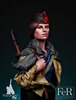 MHB00017 CNT Militiawoman, Barcelona 1936, 1/12 scale resin bust, sculpted by Pedro Fernandez, box art by Marc Masclans