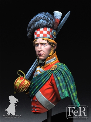 92nd Regiment of Foot, Gordon Highlanders Waterloo, 1815, 1/10 scale bust