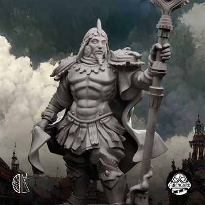Resin cast fantasy full figure. Total height 42mm