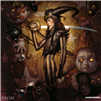 Resin cast fantasy full figure based on the art of Gerald Brom.  Limited edition kit with ornate back drop. Scale 1/24