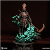 Resin cast fantasy full figure with ornate base. 1/20 scale. Figure height approximately 90mm. Background/base height approximately 110mm
