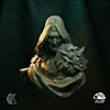 Resin cast fantasy bust in 1/12 scale