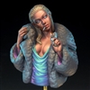 Resin cast fantasy bust in 1/10 scale