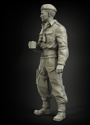 PanzerArt British RAC officer North Africa/Italy, resin, 1/35