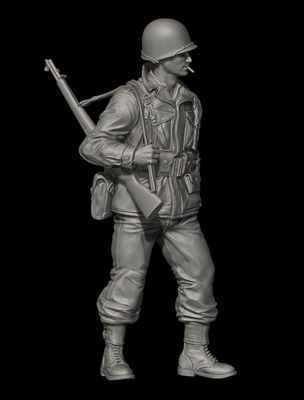 US Soldier in M43 uniform No.2