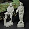 PA35-156 Soviet tankers at rest set, 1/35 scale resin figures, (2 figures)