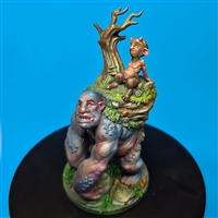 Resin cast fantasy figure. Approximate size 65mm total height