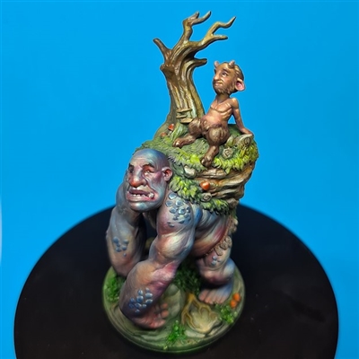Resin cast fantasy figure. Approximate size 65mm total height