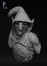 Resin cast Goblin bust.  Measures approximately 92mm in height