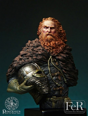 Ivar the Boneless Jorvik, 866, Resin bust in 1/16 scale