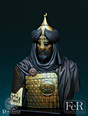 Saladin, Sultan of Egypt and Syria, Arsulf, 1191, 1/16 scale resin bust