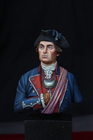 PO24 George Washington Colonel 1754, 1/9 resin bust, Sculpted by Pavol Ovecka, Box art by Mike Cramer