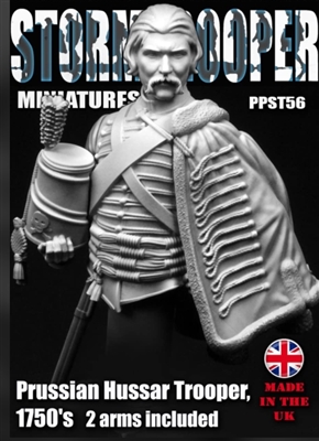 Resin cast 3/4 figure/bust in 1/10 scale. Includes alternate arms