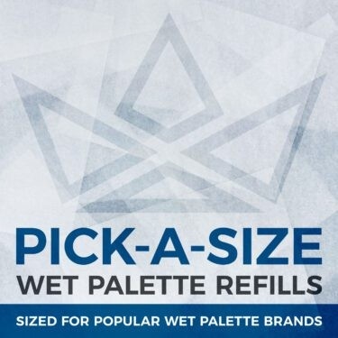 50-Sheet Paper Refill Pack for The Game Envy Exemplar "PRO" Wet Palette