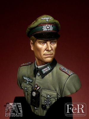 Wehrmacht Hauptmann, Barbarossa, 1941, 1/16 scale bust. Resin