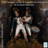 R-100 Tambour et Chef de Bataillon des Grenadiers, Two 75mm full figures, 26 white metal pieces, sculpted by Richard Galicek, box art by Alexandre Cortina Bonastre