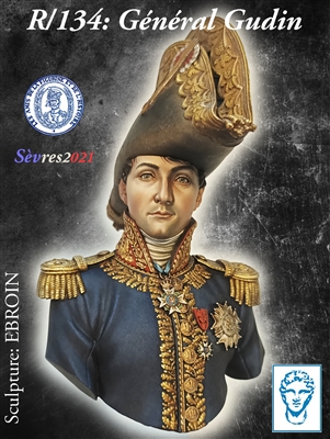 R/134 General Gudin, 200mm bust, 4 resin pieces, Sculpted by Ebroin, Box art painter by Alexandre Cortina Bonastre