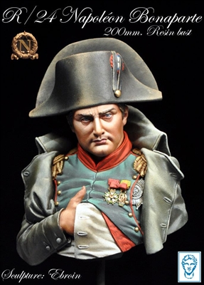 R-24 Napoleon Bonaparte, 200mm bust, 4 resin pieces, sculpted by Ebroin, box art by Alexandre Cortina Bonastre