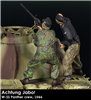 RADO MIniatures, Waffen SS Panzer Crewman 2 Figure Set, 1944, Achtung Jabo! series, 1/35 scale resin figure.