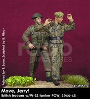 RADO Miniatures, Move Jerry, British Soldier with German Prisoner, 2 figure set