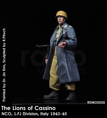 RADO Miniatures, RADO Lions of Cassino - NCO, 1.FJ Division, Italy 1943-45, 1/35 resin figure