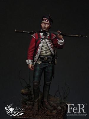 Grenadier 71st foot, Fraserâ€™s Highlanders, 1780, 75mm resin full figure