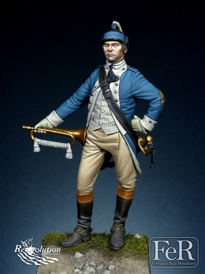 Trumpeter, 3rd Continental Light Dragoons, 1781, 75mm