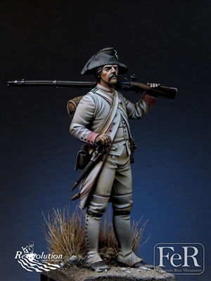 French Chasseur 34 eme Reg. Touraine Yorktown, 1779, 75mm