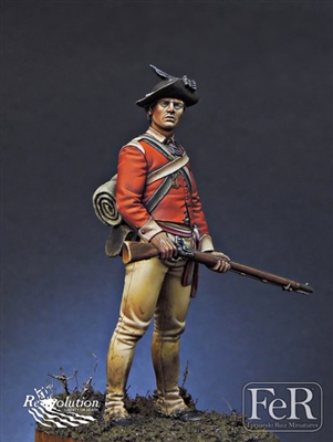 40th Regiment of Foot Light Infantry, 1776, 75mm scale resin full figure