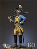 REV00013 Brunswick Dragoon Cavalry Officer, Saratoga, 1777, 75mm full figure, 10 resin pieces, sculpted by Oreiol Quin, box are by Javier Montero