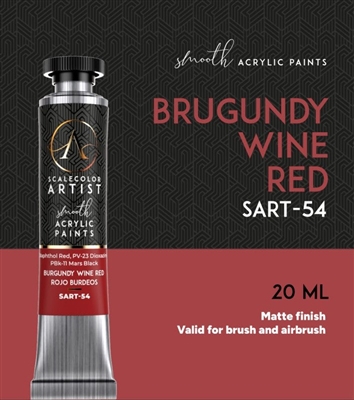 Scale Artist Tube Acrylic SART-54 Burgundy Wine Red, 20ml