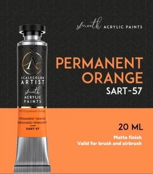 Scale Artist Tube Acrylic SART-57 Permanent Orange, 20ml