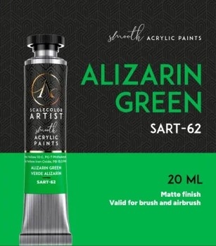 Scale Artist Tube Acrylic SART-62 Alizarin Green, 20ml