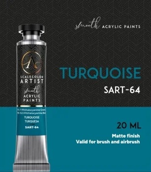 Scale Artist Tube Acrylic SART-64 Turquoise, 20ml
