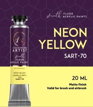 Scale Artist Tube Acrylic SART-70 Neon Yellow, 20ml