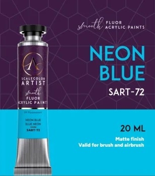 Scale Artist Tube Acrylic SART-72 Neon Blue, 20ml