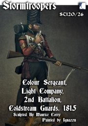 Colour Sergeant, Light Company, 2nd Battalion, Coldstream Guards, 1815, 120mm resin figure